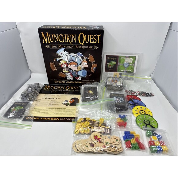 Munchkin Quest The Munchkin Boardgame Steve Jackson 1st Ed 1st Print Complete - Picture 1 of 15